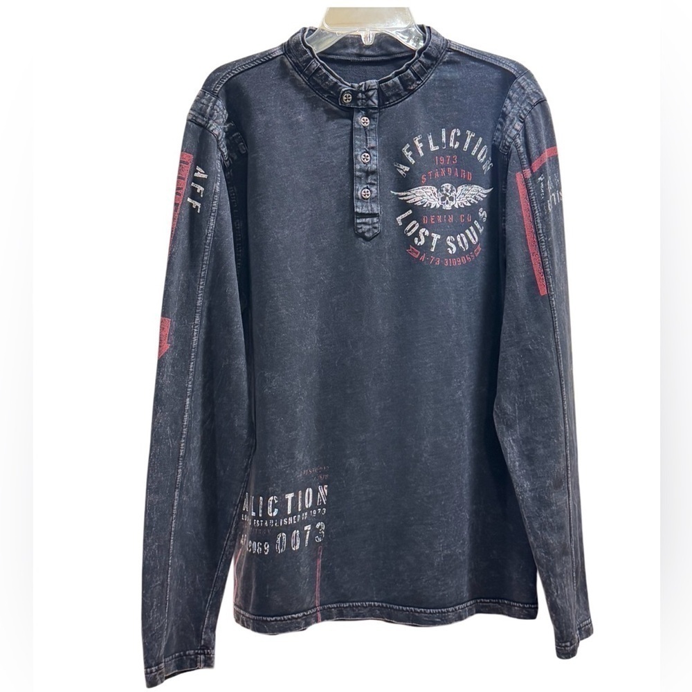 Affliction Men's Lost Souls Graphic Tee Large